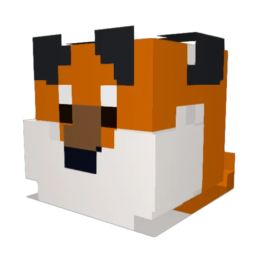 Helix713 Minecraft avatar head, 3D render