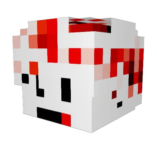 Helix_7293 Minecraft avatar head, 3D render