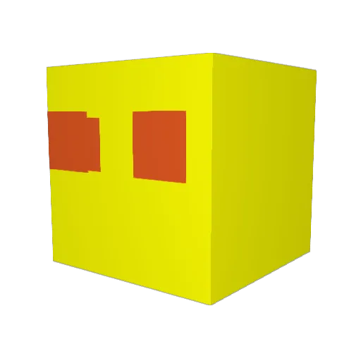 Helixous Minecraft avatar head, 3D render
