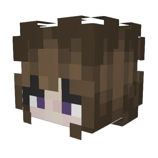Helkkuna Minecraft avatar head, 3D render