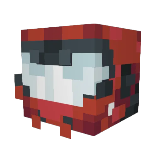 Hell2512 Minecraft avatar head, 3D render