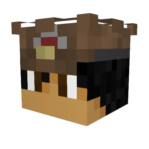 HellCat26 Minecraft avatar head, 3D render