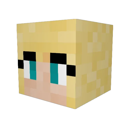 HellCatPR Minecraft avatar head, 3D render