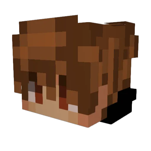 HellFox53 Minecraft avatar head, 3D render