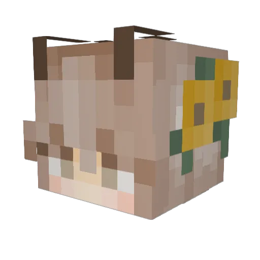 HellGrrr Minecraft avatar head, 3D render