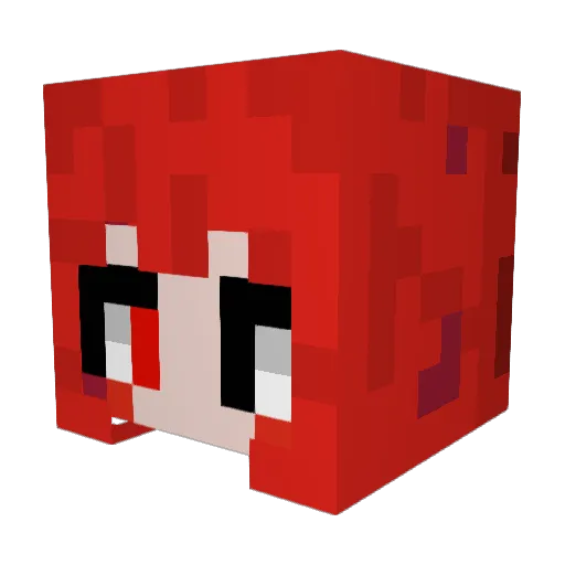 HellHoundCerb Minecraft avatar head, 3D render