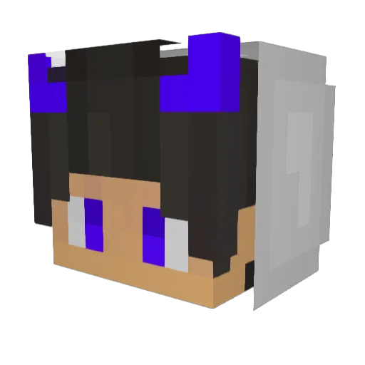 HellHunt Minecraft avatar head, 3D render