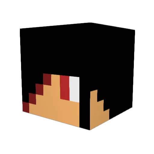HellKnight44 Minecraft avatar head, 3D render