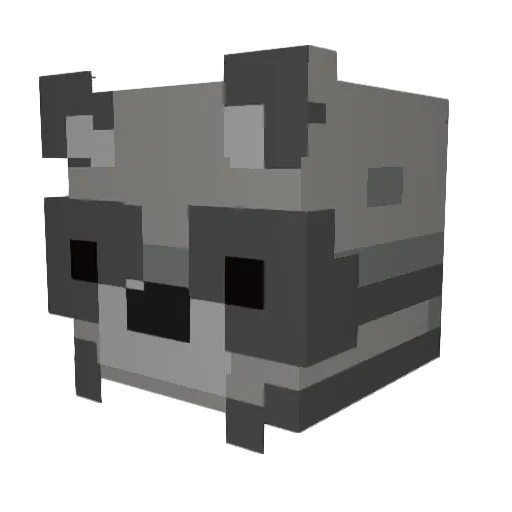 HellNah12 Minecraft avatar head, 3D render