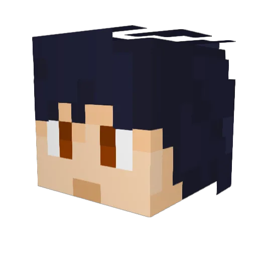 HellRip Minecraft avatar head, 3D render
