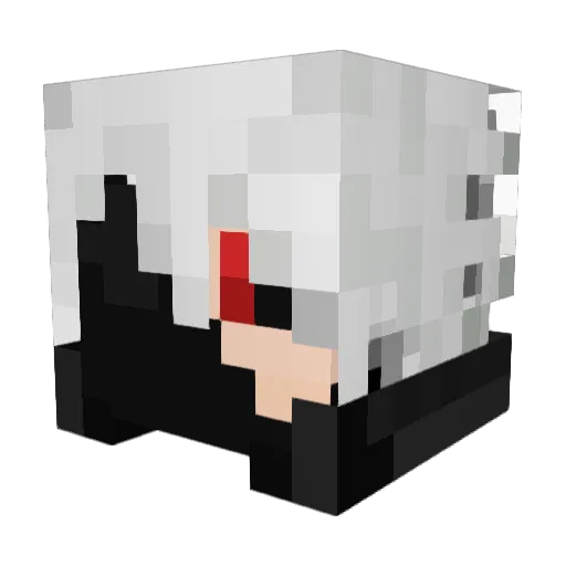 HellScreams Minecraft avatar head, 3D render