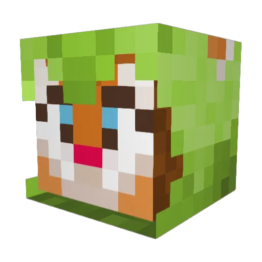 Hell_Bell Minecraft avatar head, 3D render