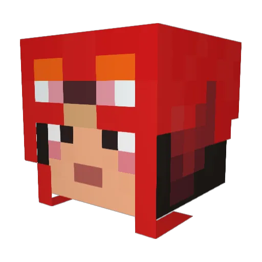 Hell_KiDs Minecraft avatar head, 3D render