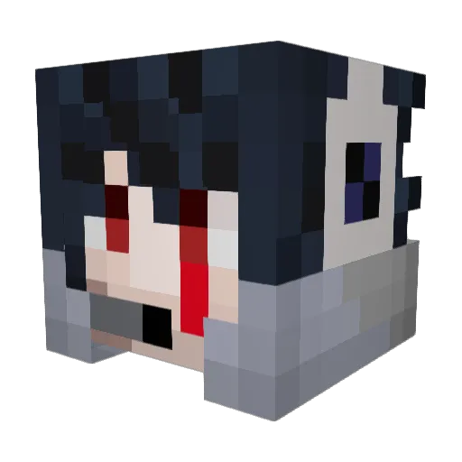 Hell_Toaster Minecraft avatar head, 3D render