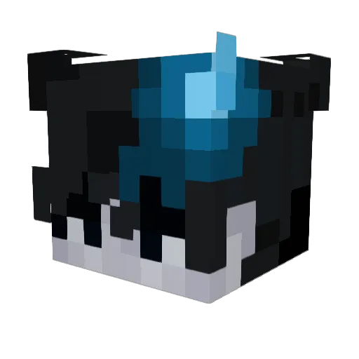 HellaRvx Minecraft avatar head, 3D render