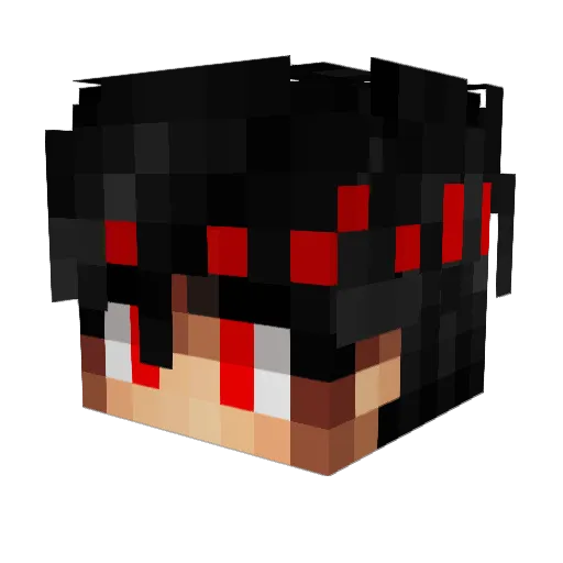 HellaTrigger Minecraft avatar head, 3D render