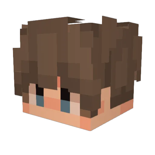 Hellachoppers Minecraft avatar head, 3D render