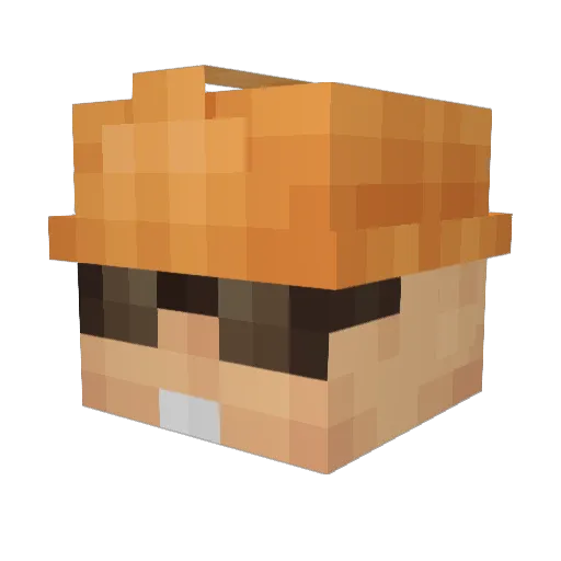 HellawackShiznit Minecraft avatar head, 3D render