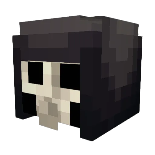 Hellbindi Minecraft avatar head, 3D render