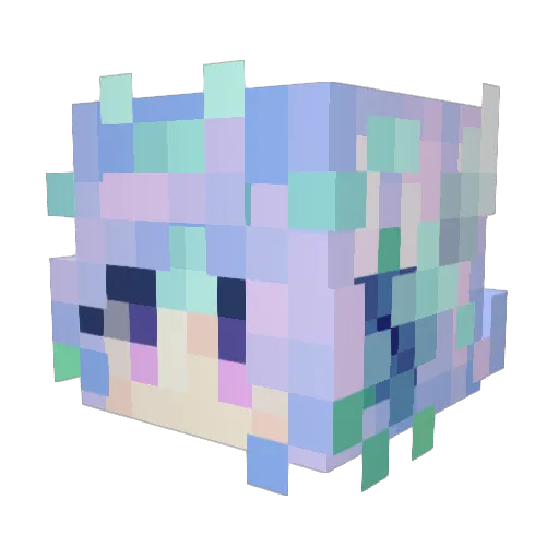 Hellboy_123 Minecraft avatar head, 3D render