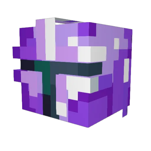 Hellboy_5_5 Minecraft avatar head, 3D render