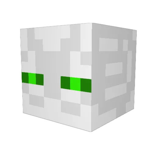 Hellcaster Minecraft avatar head, 3D render