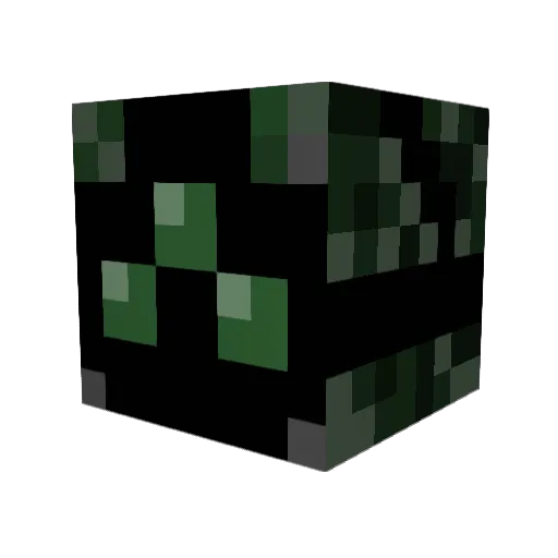 Hellcon Minecraft avatar head, 3D render