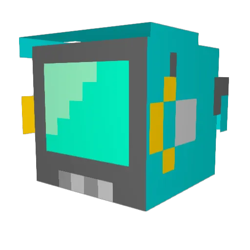 Helldrax Minecraft avatar head, 3D render