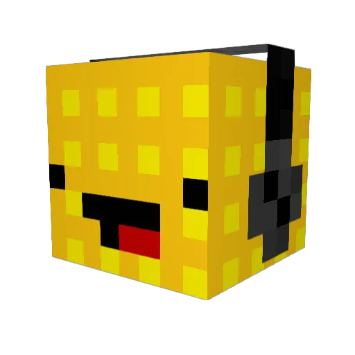 Helle_D Minecraft avatar head, 3D render