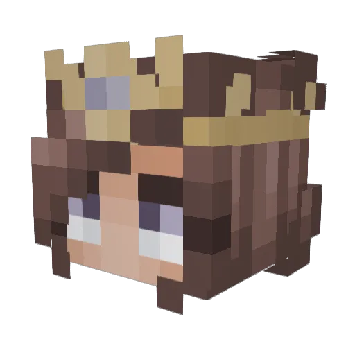 Hellenisntit Minecraft avatar head, 3D render