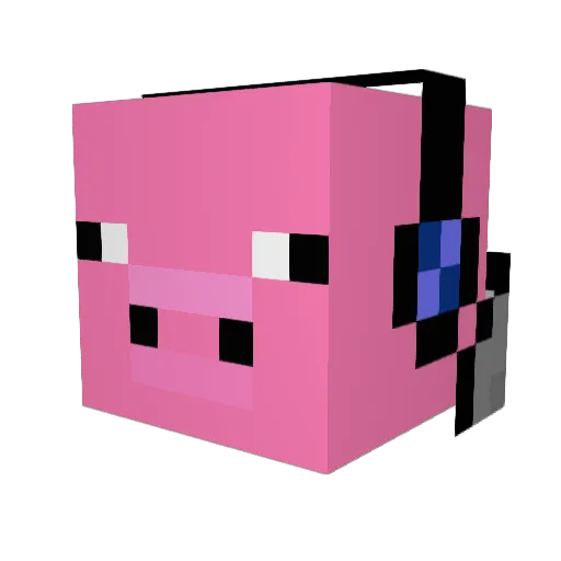 HellerApp Minecraft avatar head, 3D render