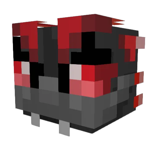 Hellfire2468 Minecraft avatar head, 3D render