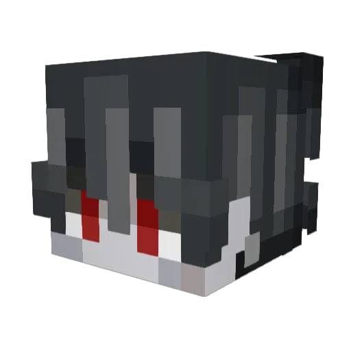 Hellfire312 Minecraft avatar head, 3D render