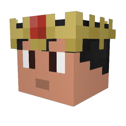 HellfireStryker Minecraft avatar head, 3D render