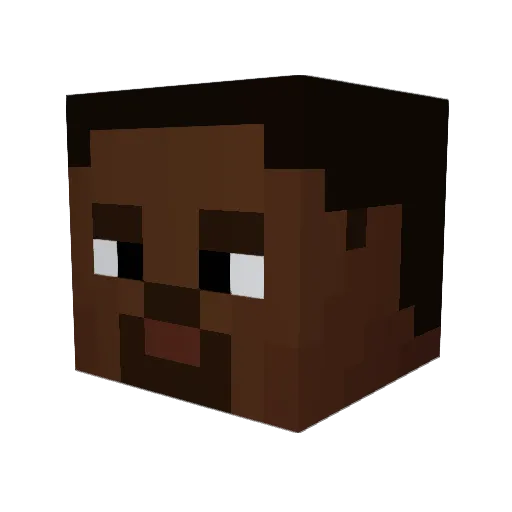 Hellfirev312 Minecraft avatar head, 3D render