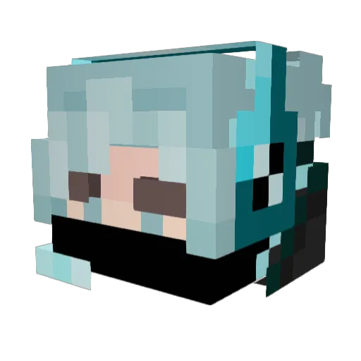 Hellhound174 Minecraft avatar head, 3D render
