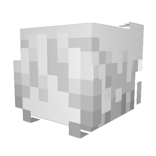 Hellhound Minecraft avatar head, 3D render