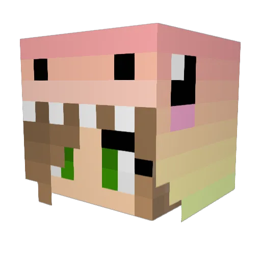 Helli_0605 Minecraft avatar head, 3D render