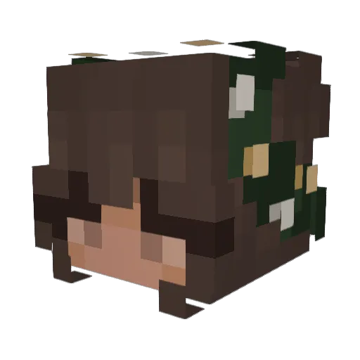 Helli_99 Minecraft avatar head, 3D render