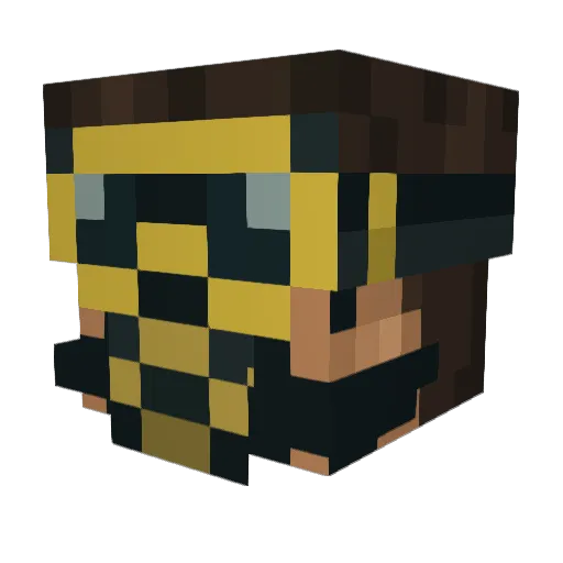 Helli__13 Minecraft avatar head, 3D render