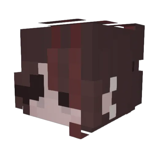 HellishAng3l Minecraft avatar head, 3D render