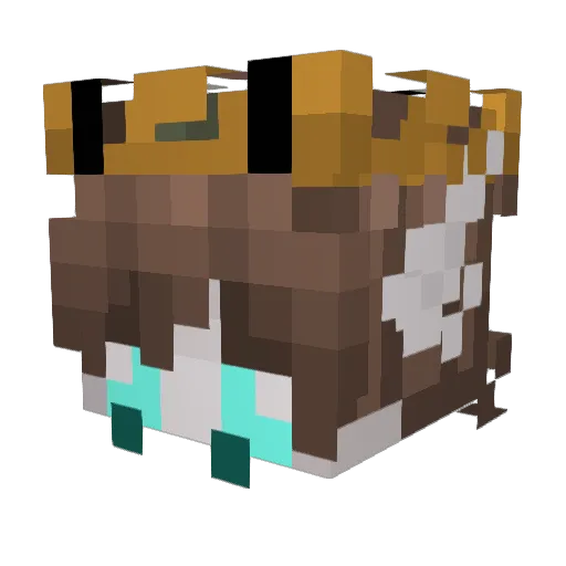 HellishMon Minecraft avatar head, 3D render