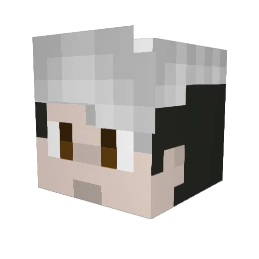 Hellix_hyr Minecraft avatar head, 3D render