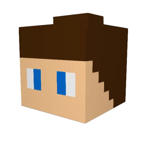 Helljumper708 Minecraft avatar head, 3D render