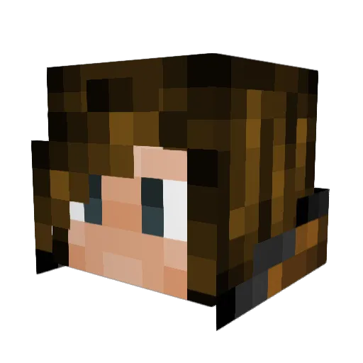 Helljumper_ Minecraft avatar head, 3D render