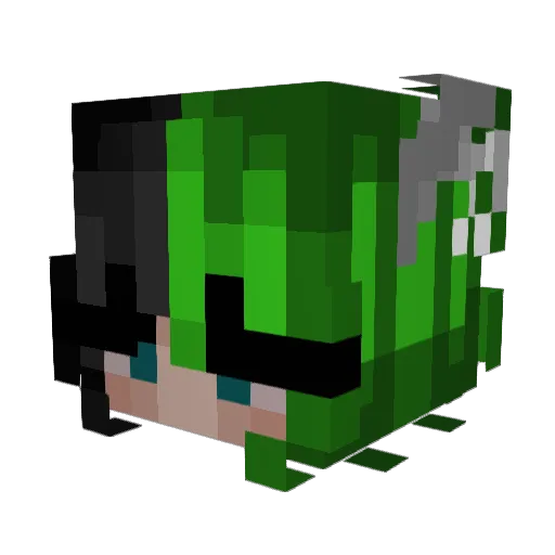 Hellkitten_95 Minecraft avatar head, 3D render