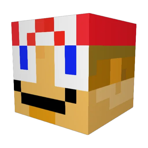 Hellknight648 Minecraft avatar head, 3D render