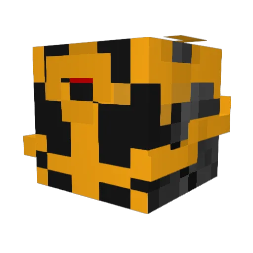 HelllSent Minecraft avatar head, 3D render