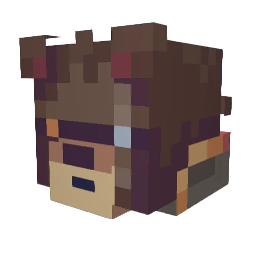 Hello1there19 Minecraft avatar head, 3D render