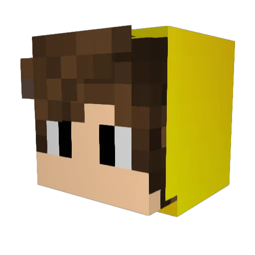 Hello56666 Minecraft avatar head, 3D render